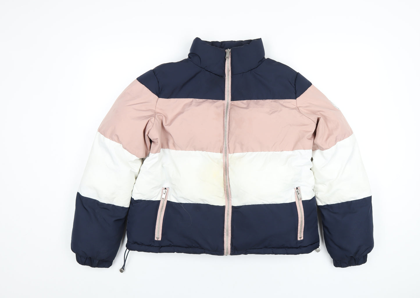 Greencoast Womens Blue Puffer Jacket Coat Size M Zip