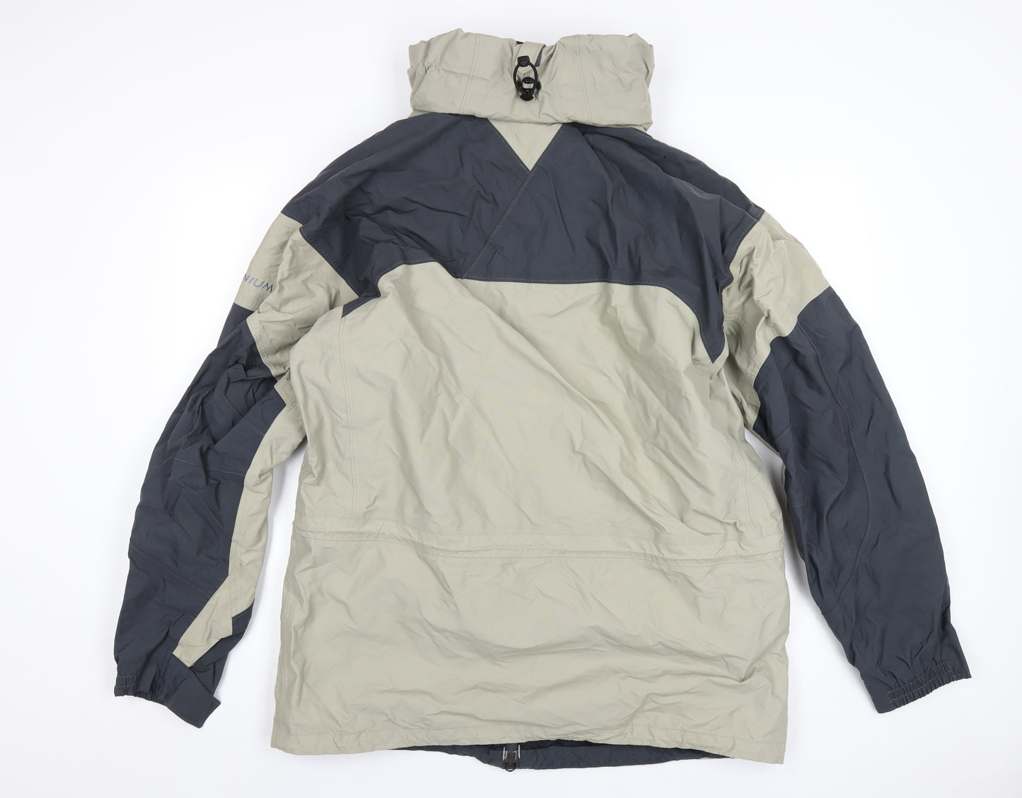 Columbia Mens Beige Rain Coat Coat Size L Zip