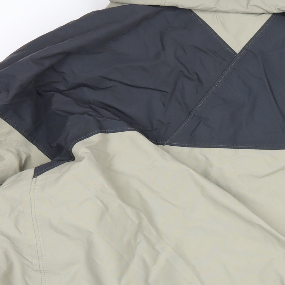 Columbia Mens Beige Rain Coat Coat Size L Zip