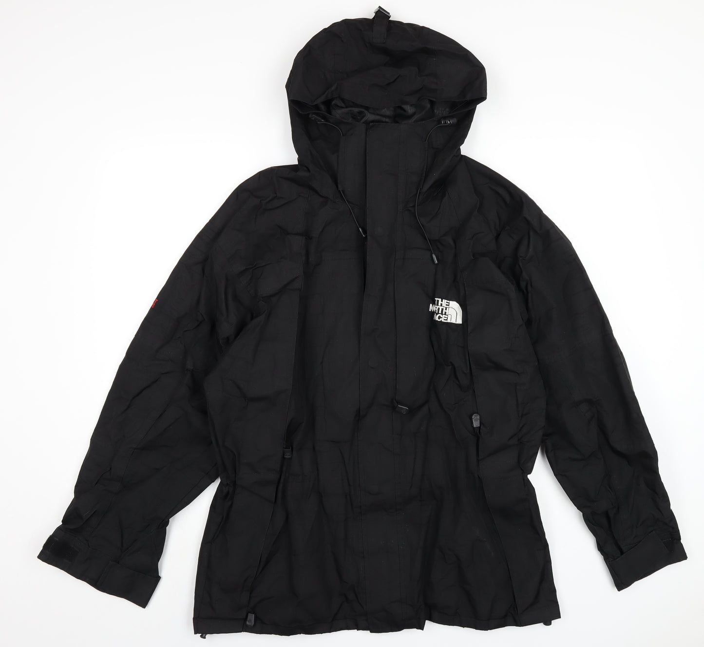 The North Face Mens Black Rain Coat Coat Size M Zip