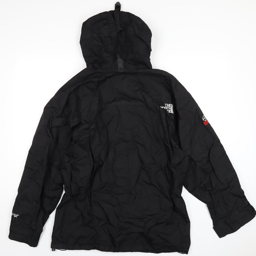 The North Face Mens Black Rain Coat Coat Size M Zip