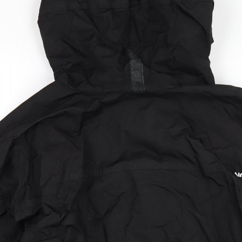 The North Face Mens Black Rain Coat Coat Size M Zip