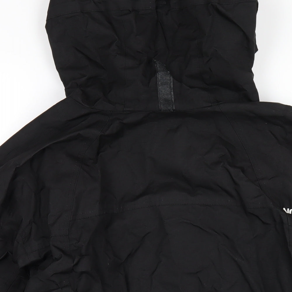 The North Face Mens Black Rain Coat Coat Size M Zip