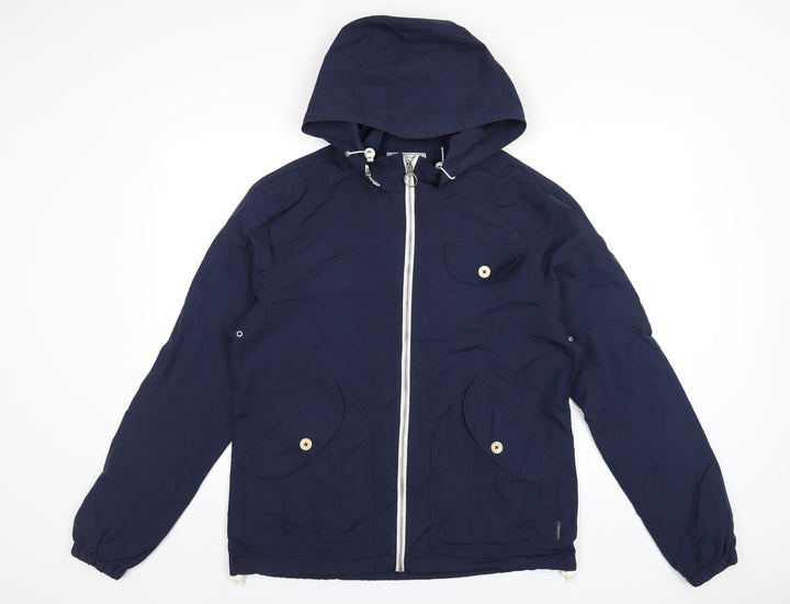 Penfield Womens Blue Rain Coat Coat Size M Zip
