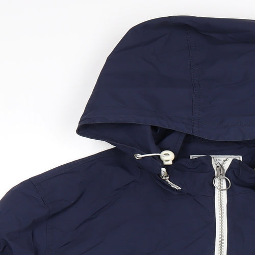 Penfield Womens Blue Rain Coat Coat Size M Zip