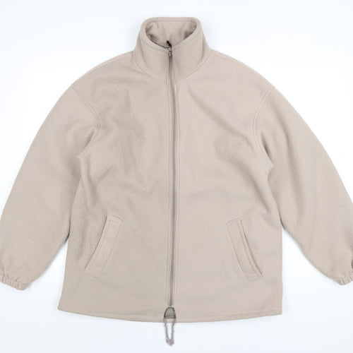 High Mount Mens Beige Jacket Size L Zip