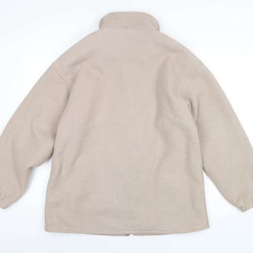 High Mount Mens Beige Jacket Size L Zip