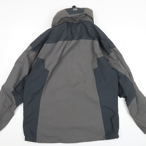 Sprayway Mens Grey Rain Coat Coat Size L Zip
