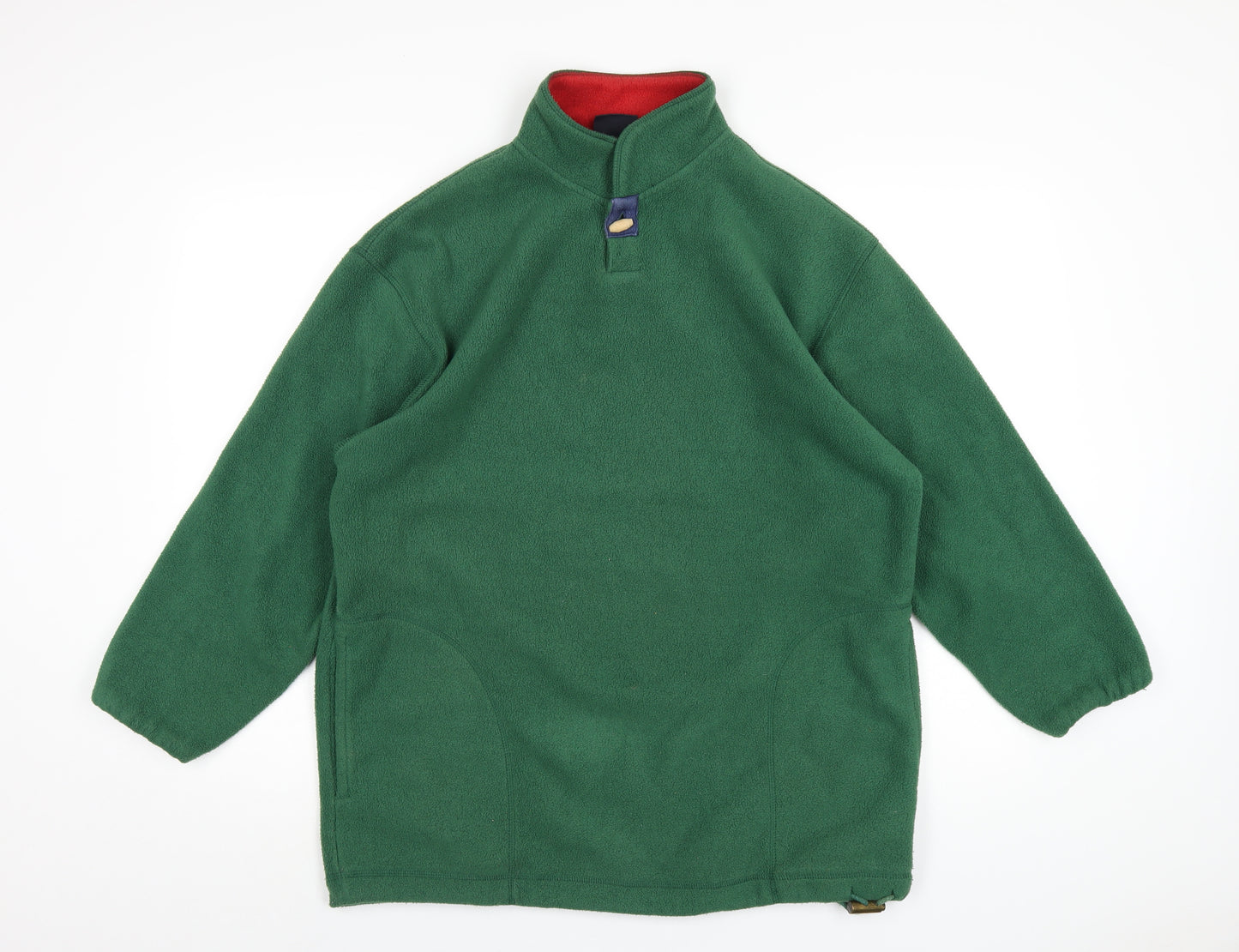 Capt. Scott Mens Green Polyester Pullover Sweatshirt Size S