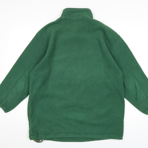 Capt. Scott Mens Green Polyester Pullover Sweatshirt Size S