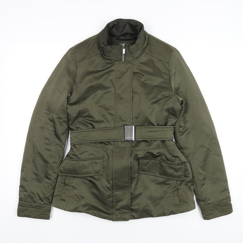 Geox Womens Green Jacket Coat Size 6 Zip