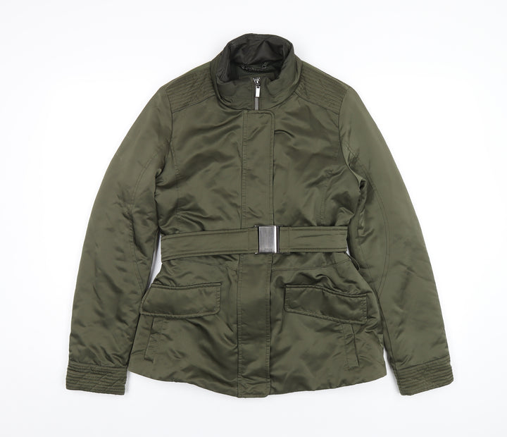 Geox Womens Green Jacket Coat Size 6 Zip