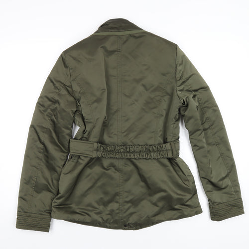 Geox Womens Green Jacket Coat Size 6 Zip