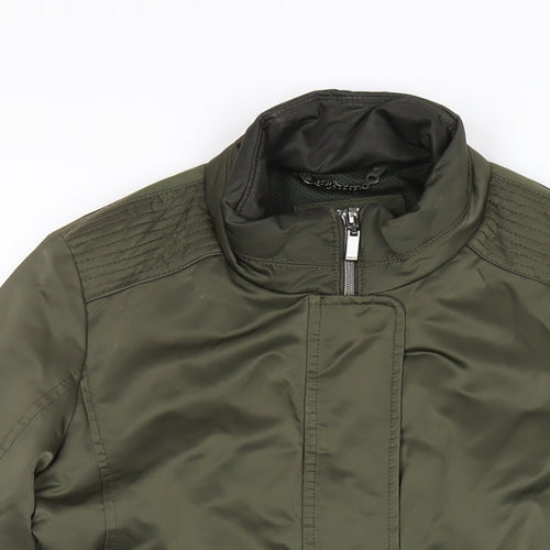Geox Womens Green Jacket Coat Size 6 Zip