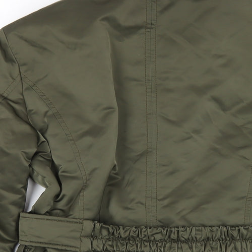 Geox Womens Green Jacket Coat Size 6 Zip
