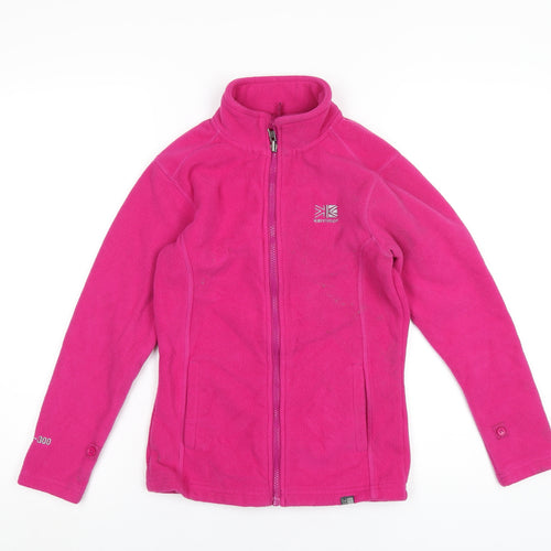 Karrimor Girls Pink Jacket Size 11-12 Years Zip