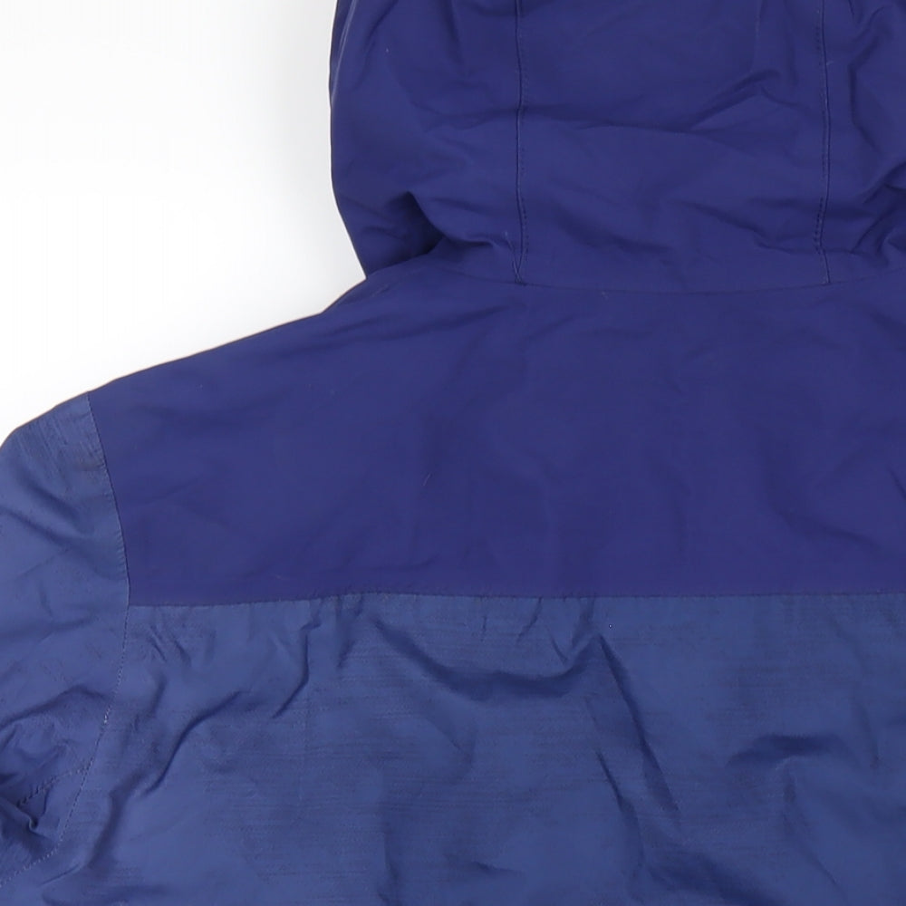 Quechua Womens Blue Rain Coat Coat Size XL Zip