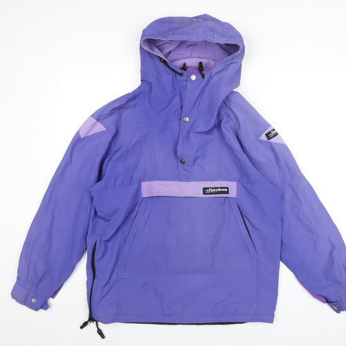 Fairydown Womens Purple Rain Coat Coat Size S Zip