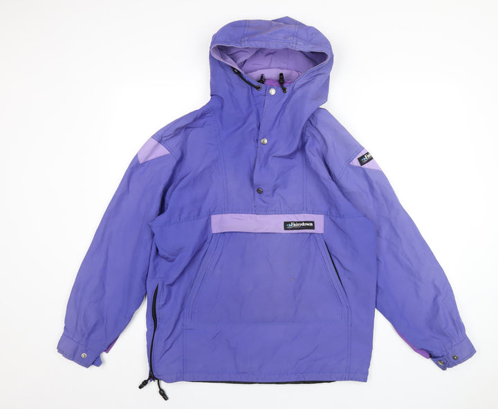 Fairydown Womens Purple Rain Coat Coat Size S Zip