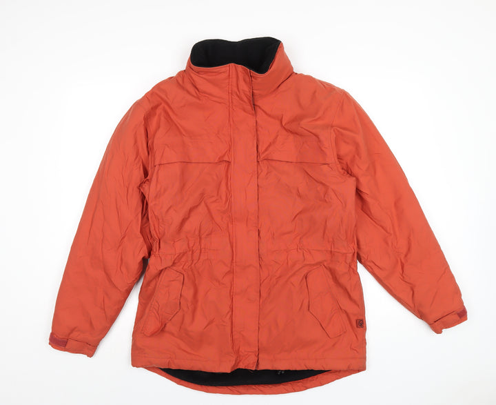Hawkshead Mens Orange Rain Coat Coat Size M Zip