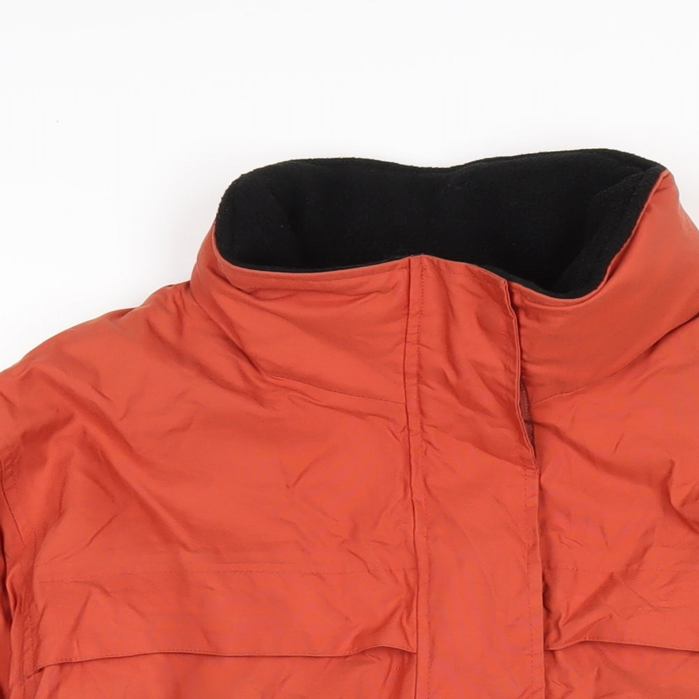 Hawkshead Mens Orange Rain Coat Coat Size M Zip