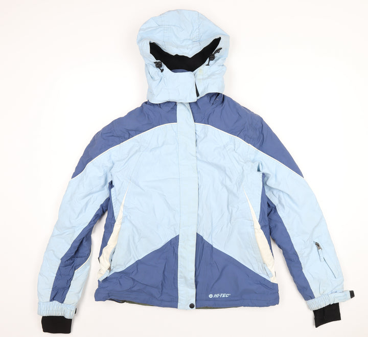 Hi-Tec Womens Blue Rain Coat Coat Size L Zip
