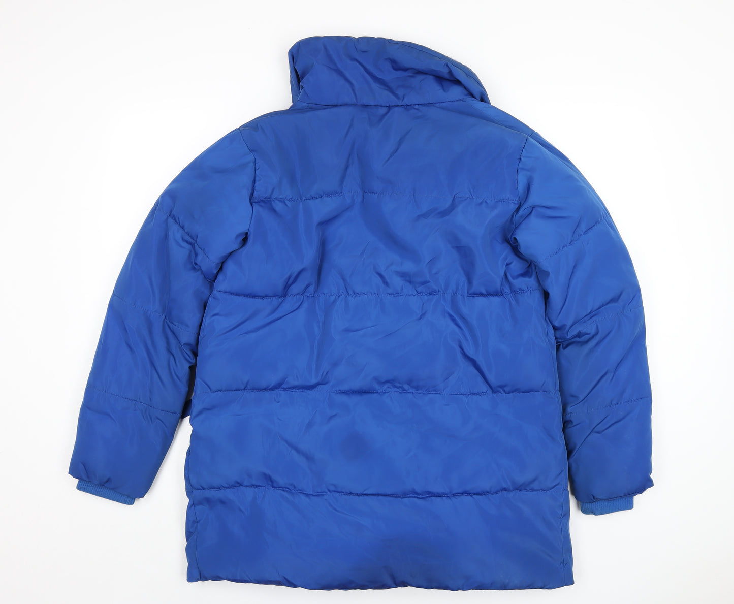Red Herring Womens Blue Puffer Jacket Coat Size 8