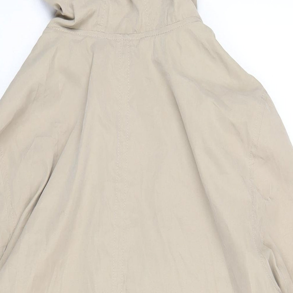 Laura Ashley Womens Beige Anorak Coat Size 16 Zip