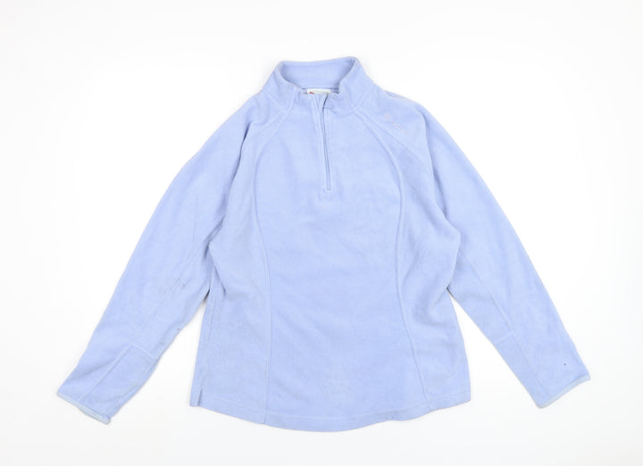 Quechua Womens Blue Polyester Pullover Sweatshirt Size L Zip