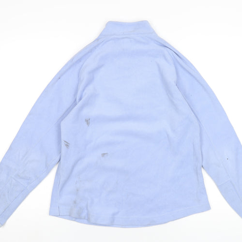 Quechua Womens Blue Polyester Pullover Sweatshirt Size L Zip
