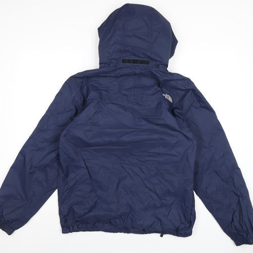 The North Face Mens Blue Rain Coat Coat Size M Zip