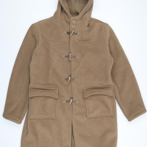 Pegasus Womens Brown Pea Coat Coat Size 16 Toggle