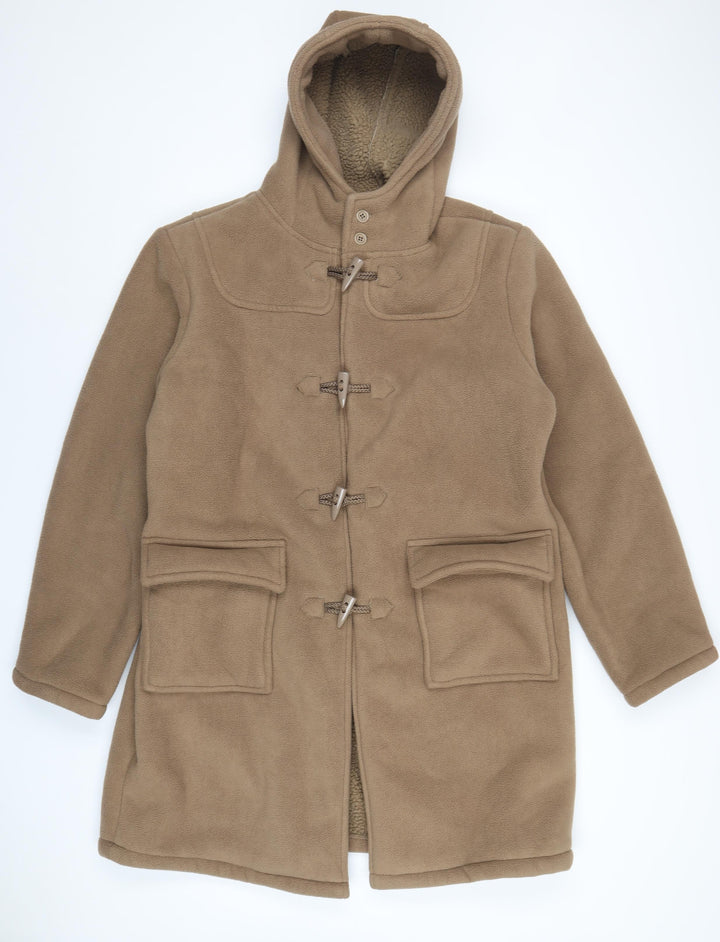 Pegasus Womens Brown Pea Coat Coat Size 16 Toggle