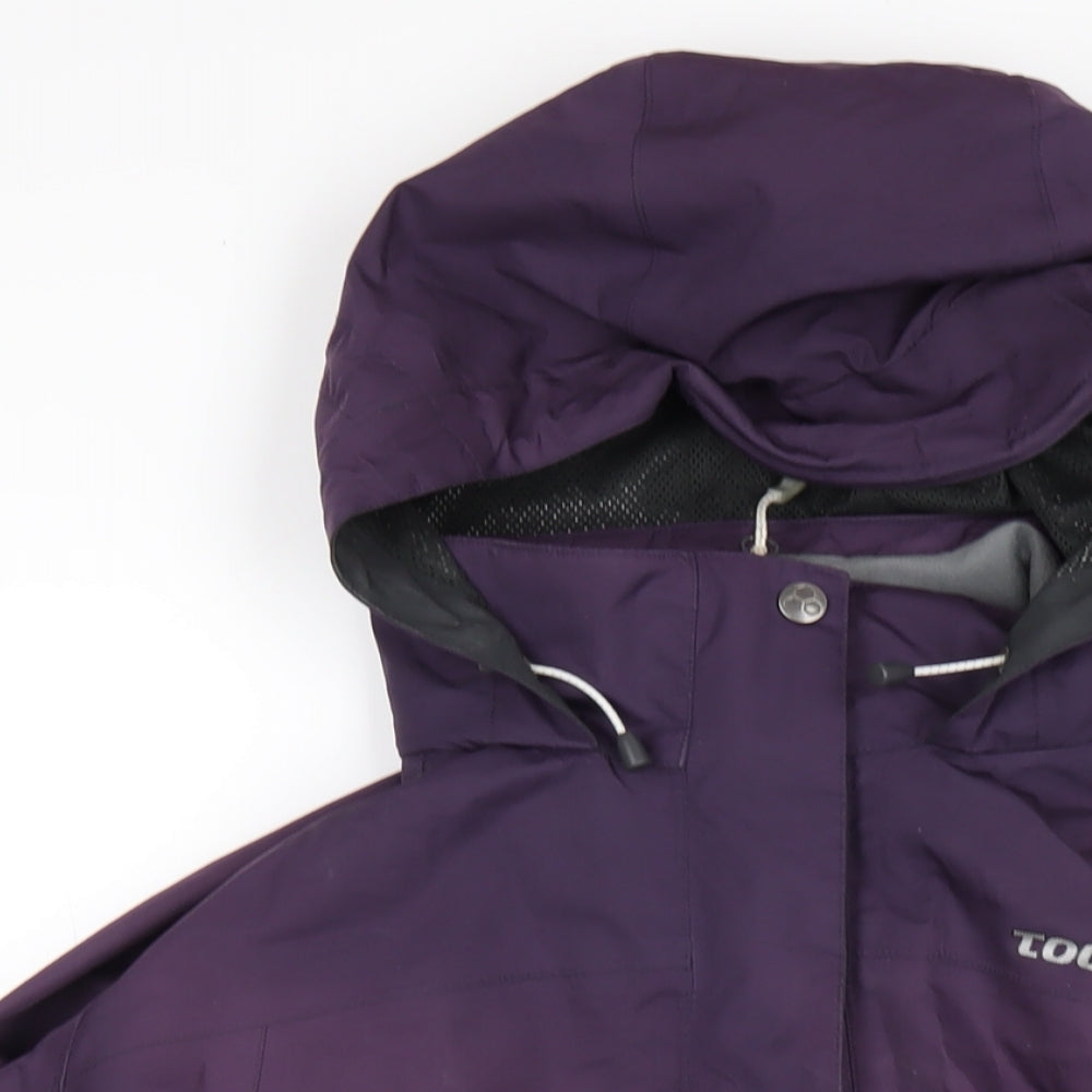 TOG24 Womens Purple Rain Coat Coat Size 16 Zip