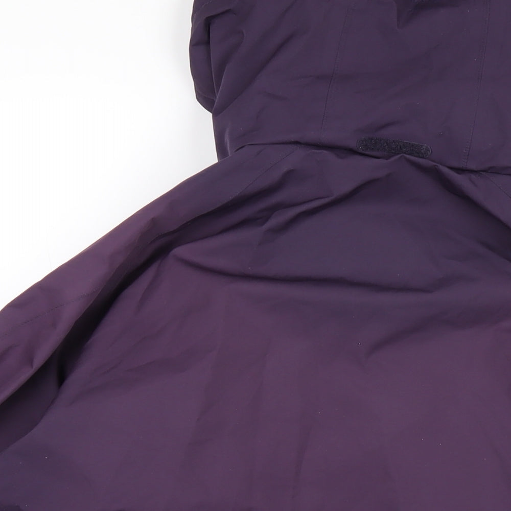 TOG24 Womens Purple Rain Coat Coat Size 16 Zip