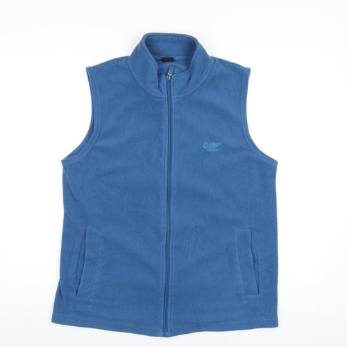 Cotton Traders Mens Blue Gilet Waistcoat Size M