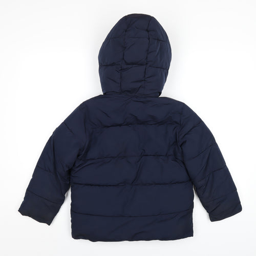 Gap Boys Blue Puffer Jacket Coat Size S Zip