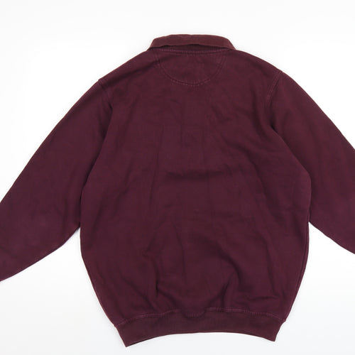 EWM Mens Purple Cotton Pullover Sweatshirt Size S