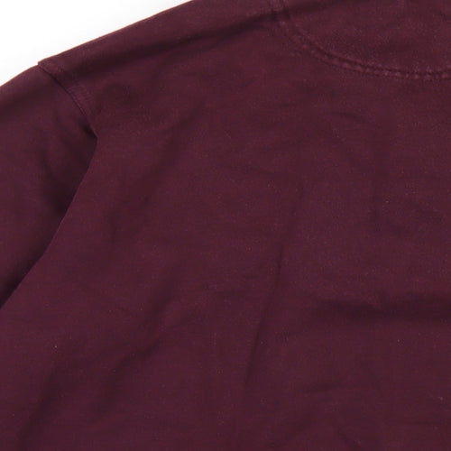 EWM Mens Purple Cotton Pullover Sweatshirt Size S