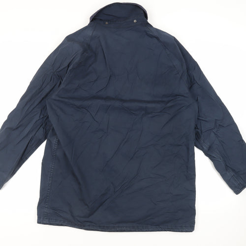 Barbour Mens Blue Jacket Size M Zip - Lightweight Beaufort