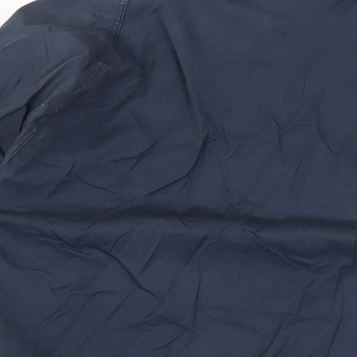 Barbour Mens Blue Jacket Size M Zip - Lightweight Beaufort