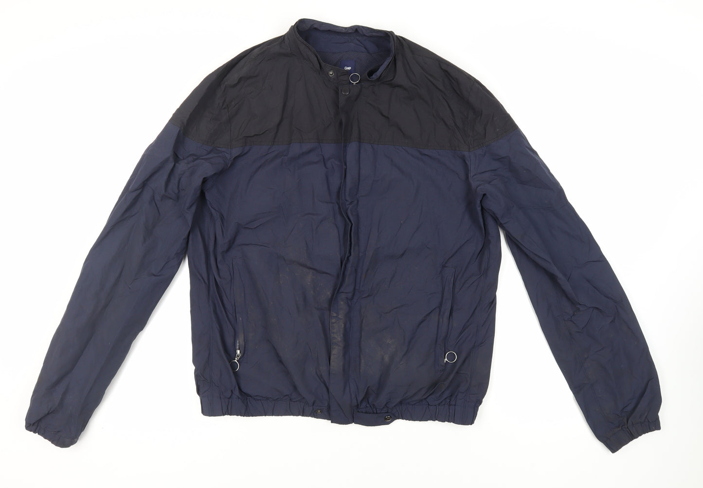 Gap Mens Blue Jacket Size L Zip - Lightweight