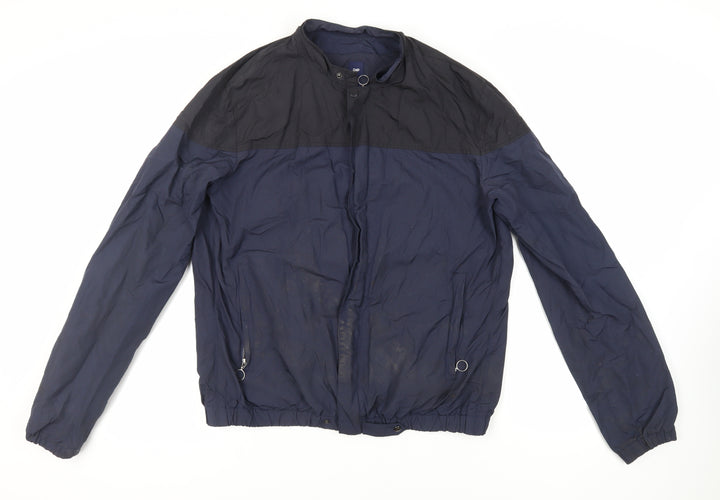 Gap Mens Blue Jacket Size L Zip - Lightweight