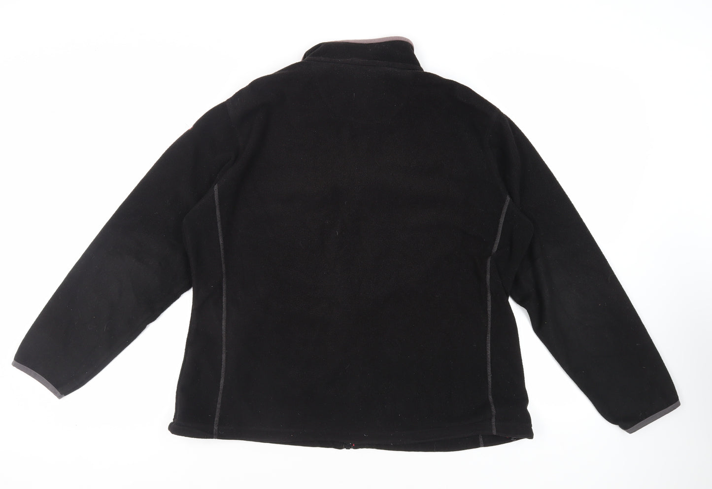Regatta Womens Black Jacket Size 20 Zip - Logo Zipped Pockets