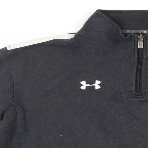 Under armour Mens Black Cotton Pullover Sweatshirt Size XL - Logo