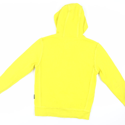 Surfanic Girls Yellow Cotton Full Zip Hoodie Size 8-9 Years Zip - Logo