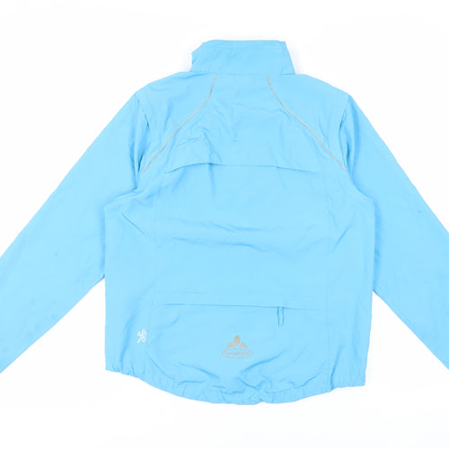 VAUDE Womens Blue Jacket Size 10 Zip - Logo Outdoors Lightweight Zipped Pockets