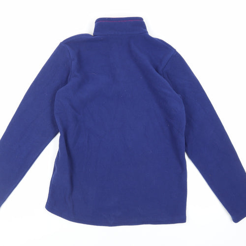 DECATHLON Boys Blue Polyester Pullover Sweatshirt Size 14 Years Zip