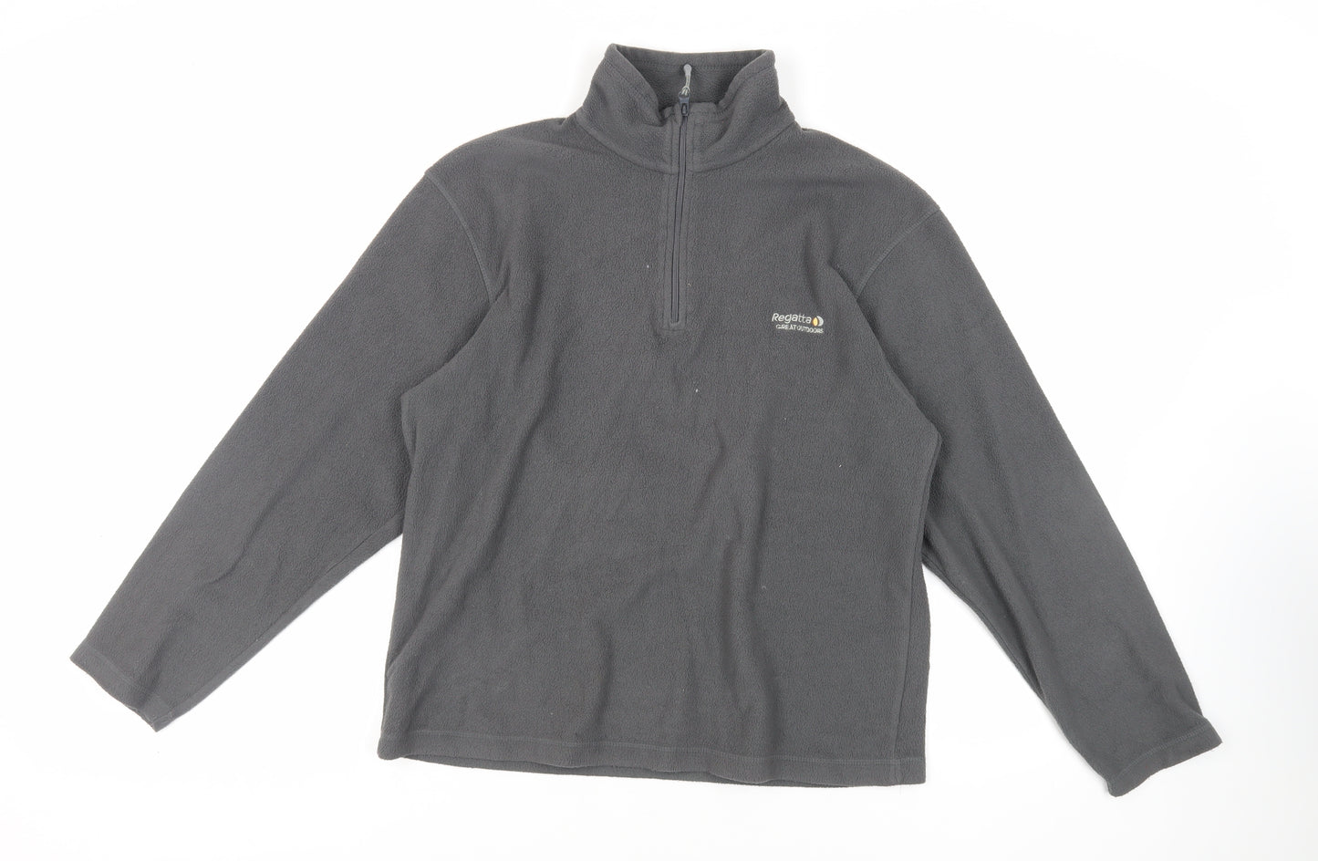 Regatta Mens Grey Polyester Pullover Sweatshirt Size S - Logo