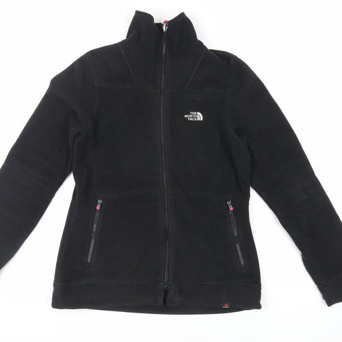 The North Face Womens Black Jacket Size M Zip - Logo Zipped Pockets